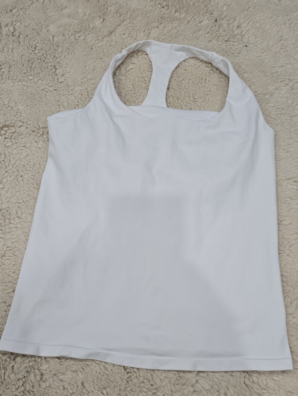 White Racerback Women's Tank Top